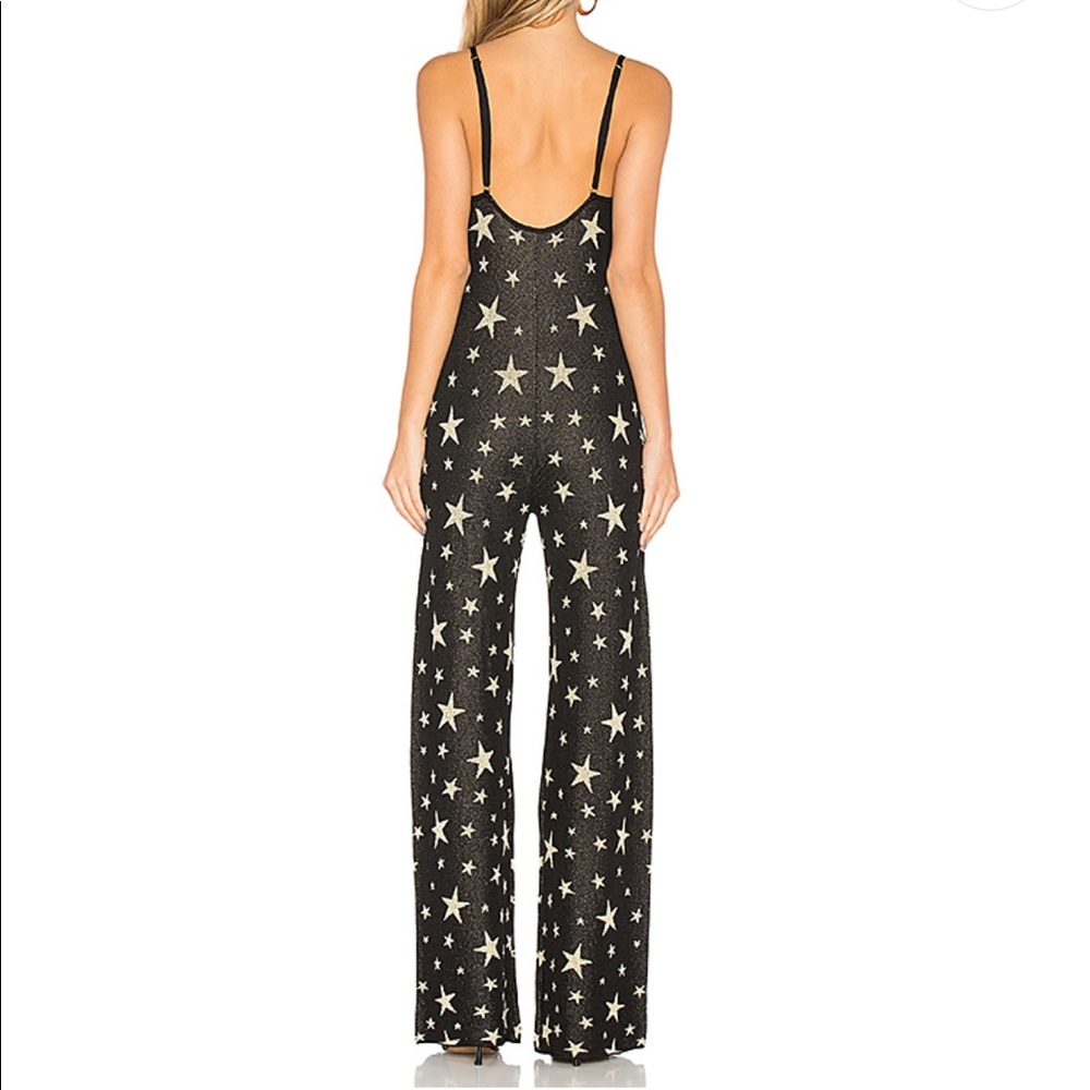 House of Harlow Star Print Jumpsuit Coachella - Picture 4 of 5
